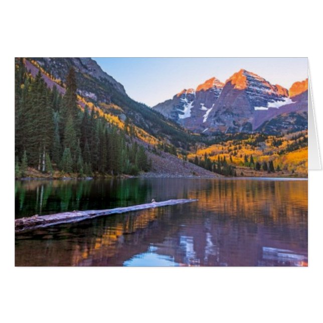 Maroon Bells Alpen Glow (Anverso (Horizontal))