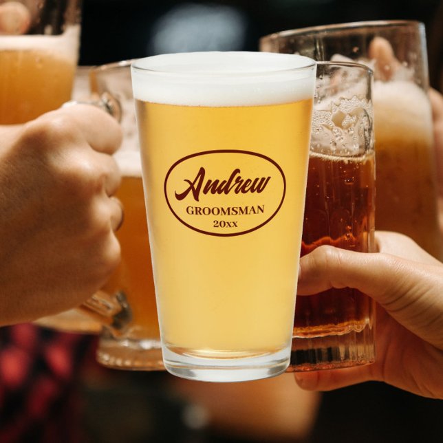 Maroon Stylized Boda Groomsman (In Situ)