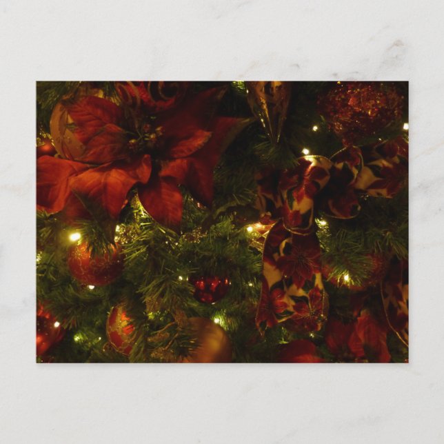 Maroon y Oro Árbol de Navidad II (Anverso)