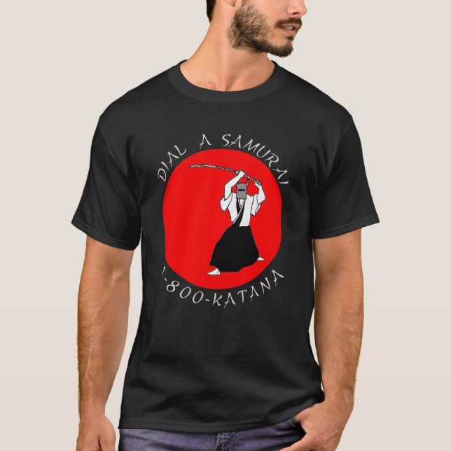 Marque una camiseta de la oscuridad del samurai (Anverso)