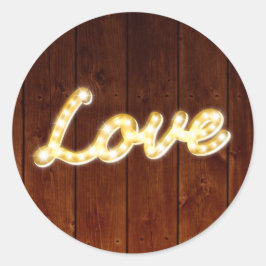 Marquee Lights Love Pegatina - tablero de grano