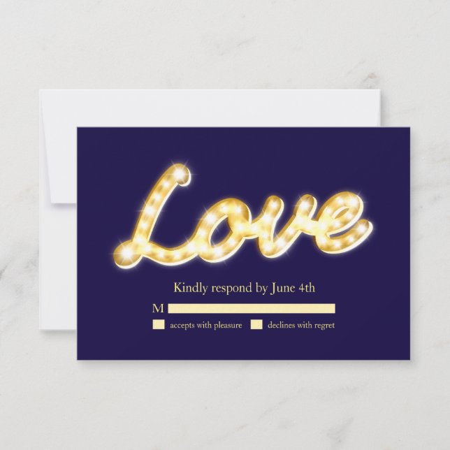 Marquee Lights RSVP - azul (Anverso)