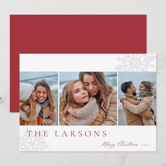 Marqués de familia | Feliz Navidad Tres Foto (Anverso / Reverso)