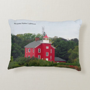 Marquette Harbour faro acento almohada