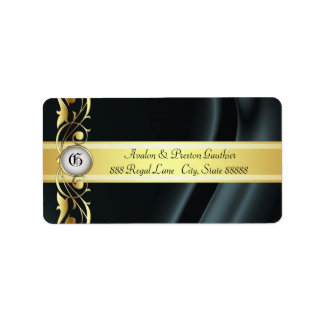 Marquis Etiquetas de direcciones de seda de color