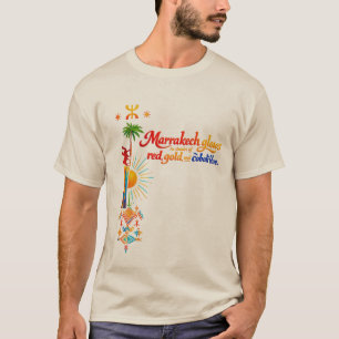 Marrakech Brilla – Vibrante Camiseta de Arte Marro