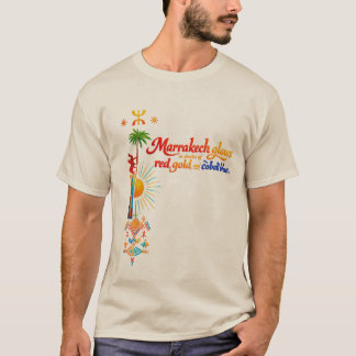 Marrakech Brilla – Vibrante Camiseta de Arte Marro