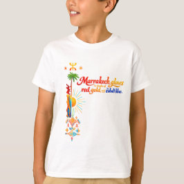 Marrakech Brilla – Vibrante Camiseta de Arte Marro