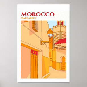 Marrakech Marruecos Esbozo arte Ilustracion de via