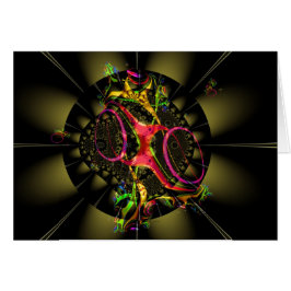 Marrón con diseño del arte del fractal del arco