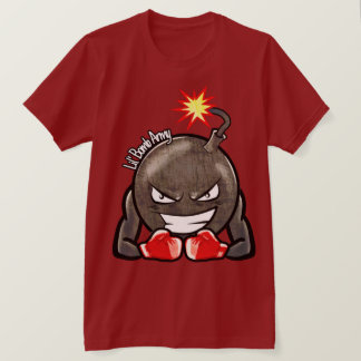 Marrón de camisetas Metalizado del Ejército LilBom