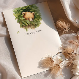 Marrón de color de agua Baby Shower