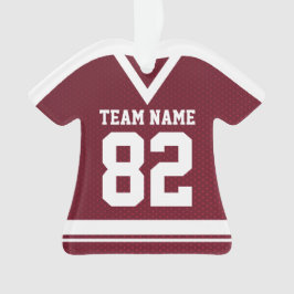 Marrón de Jersey de Hockey Deportes con ornamento 