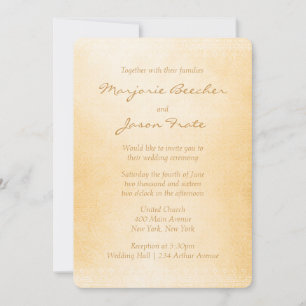 Marrón de la invitación a la boda floral de batik