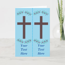 Marrón de madera cruza tus tarjetas de felicitació