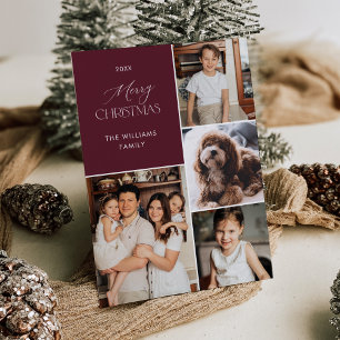 Marrón de tarjetas navideñas para Navidades de fot