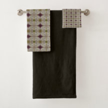 Marrón oscuro con dos piezas estampadas