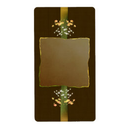 Marrón pone etiqueta apotecaria