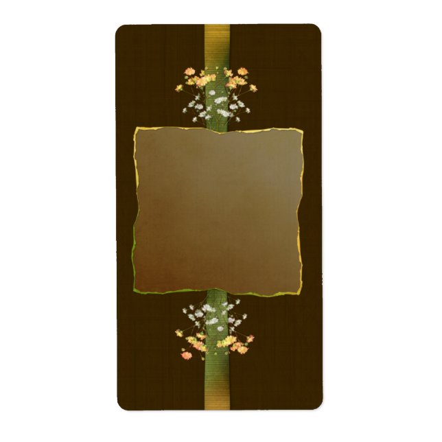 Marrón pone etiqueta apotecaria (Frente)