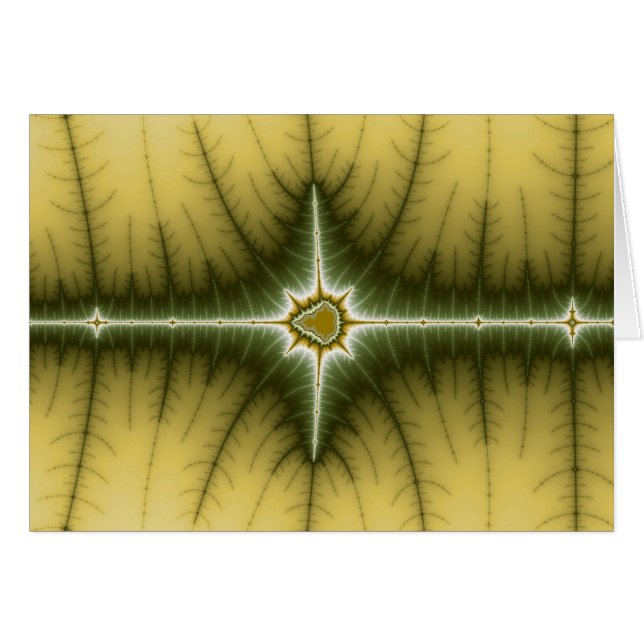 Marrón - Tarjeta fractal (Anverso (Horizontal))