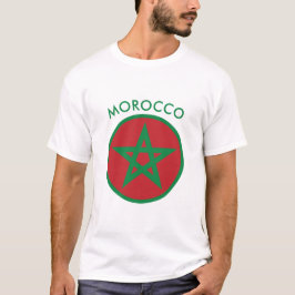 Marruecos - Camiseta de la bandera marroquí.
