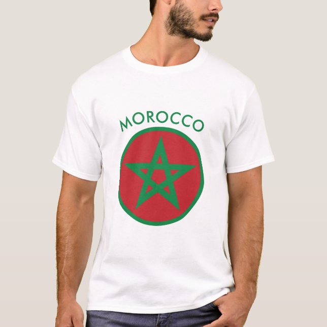 Marruecos - camiseta marroquí de la bandera (Anverso)