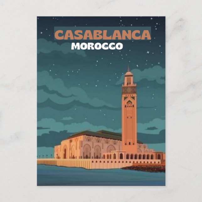Marruecos Viaje con postales de arte, Viajes de ca (Anverso)