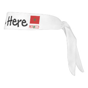 Marruecos y Corbata con la Bandera de Marruecos y 