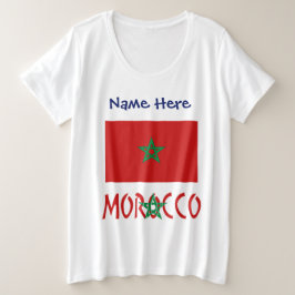 Marruecos y la bandera marroquí con tu nombre