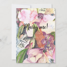 Marry me Watercolor programa de música floral