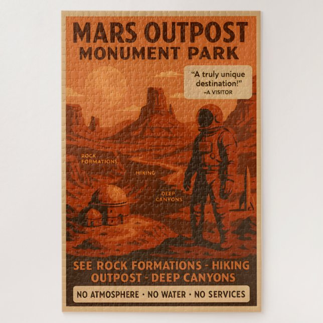 Mars Outpost Monument Park - Rompecabezas (Vertical)