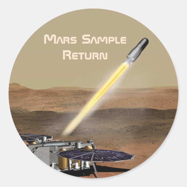 Mars Sample Return Mission Pegatina (Anverso)