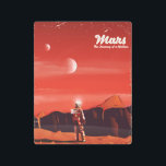 Mars Science fiction vintage travel poster<br><div class="desc">Mars Science fiction poster de viajes vintage Espacio arte de un astronauta en la superficie marciana.</div>