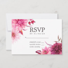 Marsala - Borgoña y Rubor Autumn Wedding RSVP