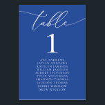 Marsella Bleu Número de mesa Minimalista<br><div class="desc">Bonita tarjeta con número de mesa,  elegante,  moderna y minimalista. Personalizable completo. **NOTA: Para pedir,  simplemente ajusta tu número de tabla y nombres. A continuación,  agregue cada número a su carrito por separado. Váyase una vez que haya terminado.</div>