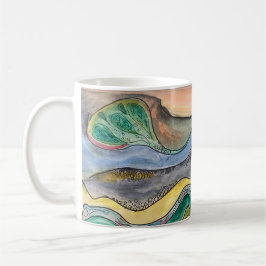 Marsh Watercolor en la taza de café