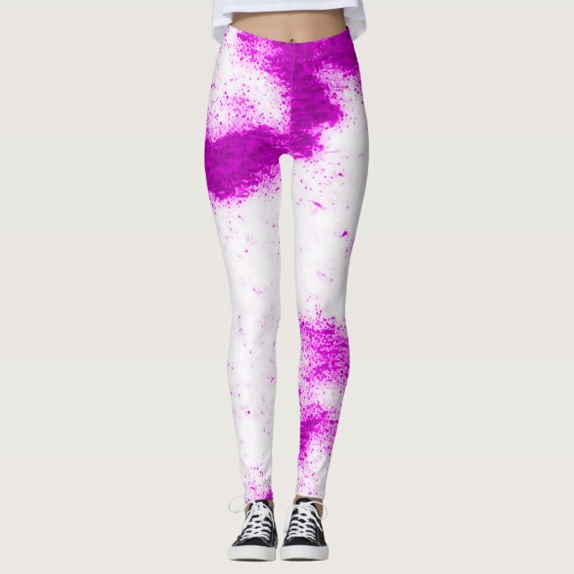 Marshmello Purple Shuffle Remix Dance Leggings (Anverso)