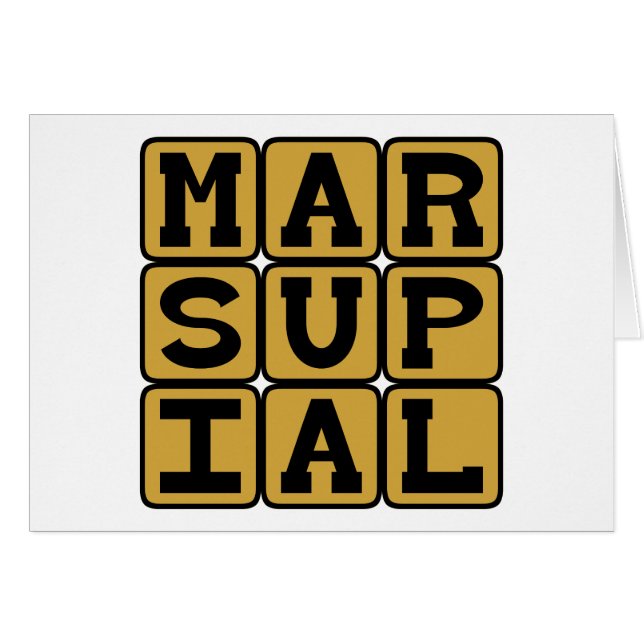 Marsupial, mamífero con marsupio (Anverso (Horizontal))