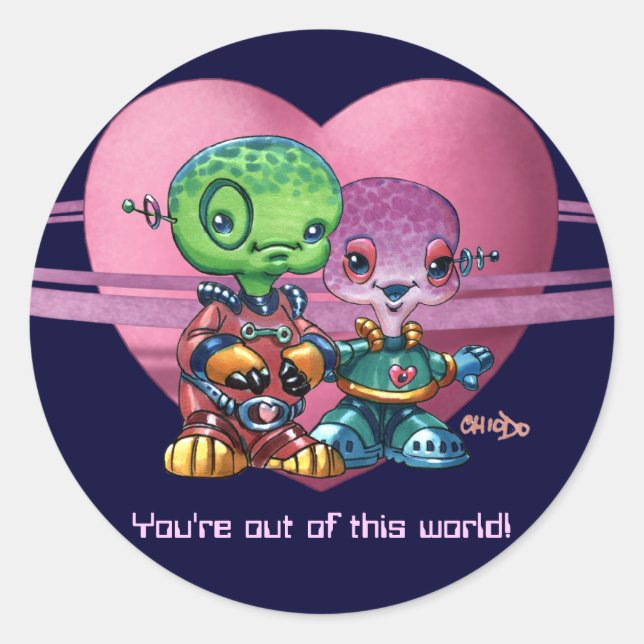 Marteenie Valentine Pegatina (Anverso)