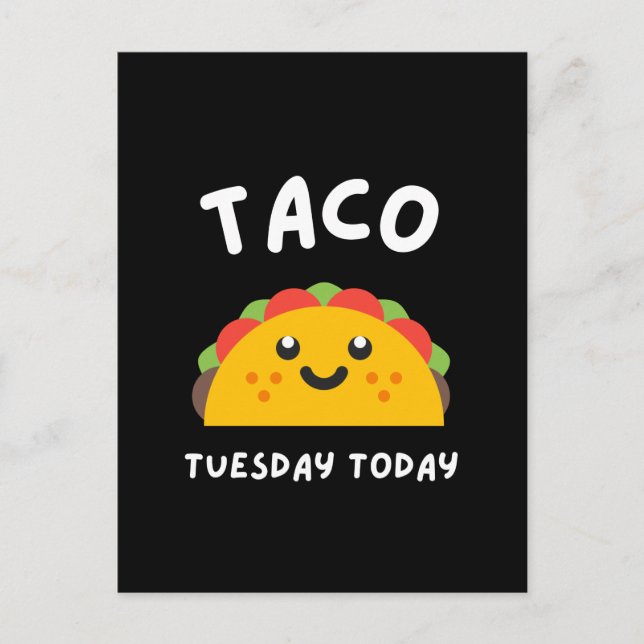 MARTES DE TACOS HOY Tarjeta postal (Anverso)