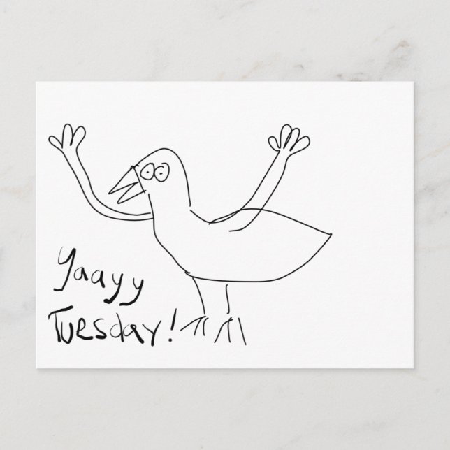 ¡Martes de Yaayy! Postal (Anverso)