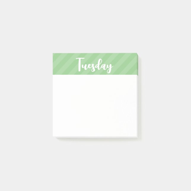 Martes - Verde - Días de la semana - Publicar nota (Anverso)