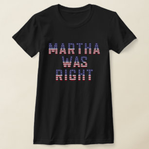 Martha Era La Camiseta De La Bandera Estadounidens