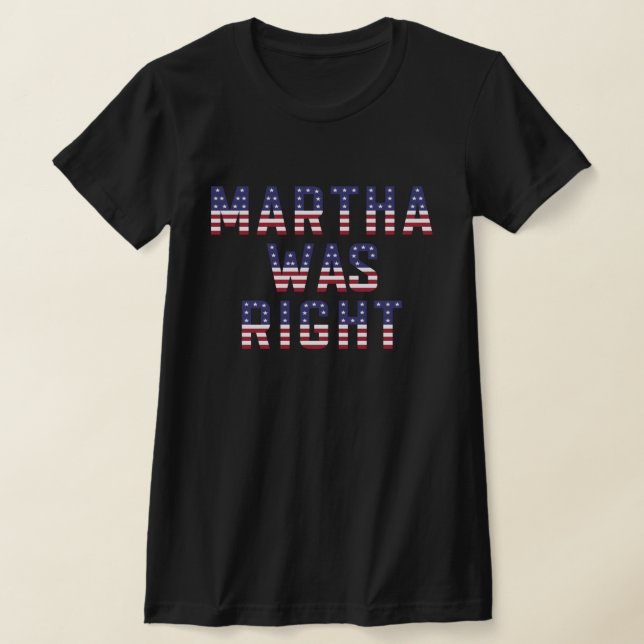 Martha Era La Camiseta De La Bandera Estadounidens (Distribución)