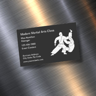 Martial Arts Class Tarjetas de visita magnéticas m
