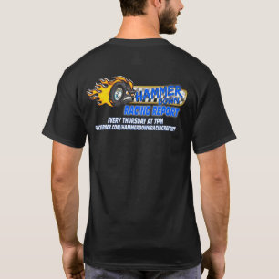 Martillo abajo que compite con la camiseta
