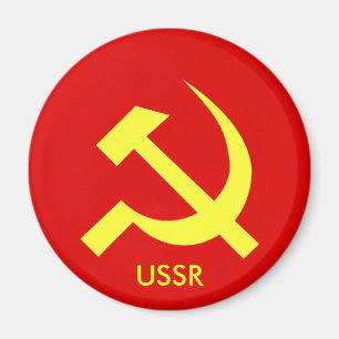 Martillo de URSS del ruso y imán de la hoz