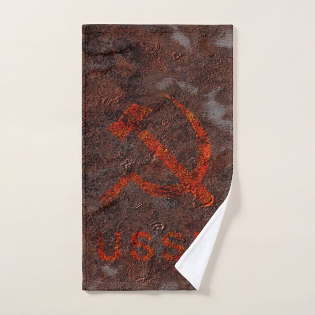 Martillo Ussr y hoz (Toalla de mano)