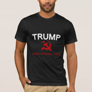 Martillo y hoz de la camiseta de Putin Rusia del