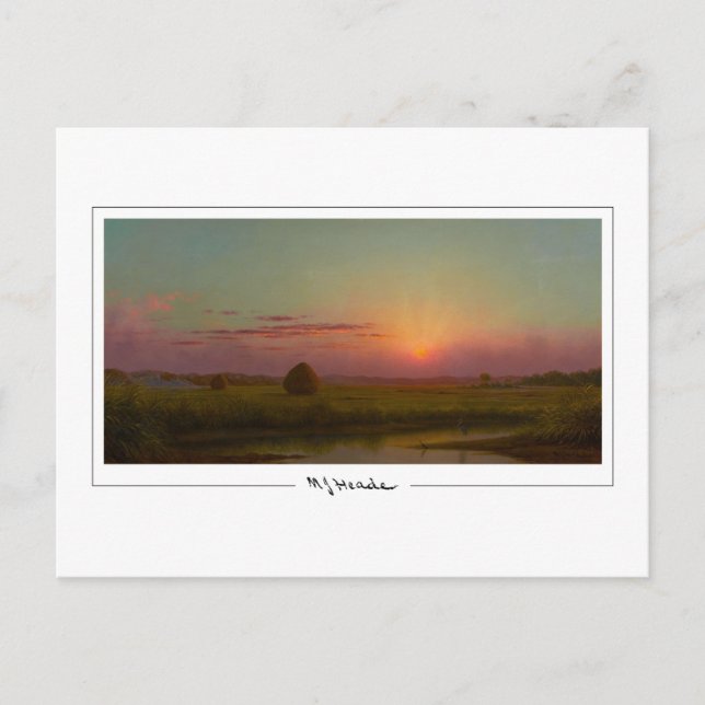 Martin Johnson Heade #42 - Tarjeta postal de arte  (Anverso)